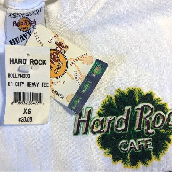 NWT Hard Rock Cafe Hollywood Tee XS - Picture 7 of 10